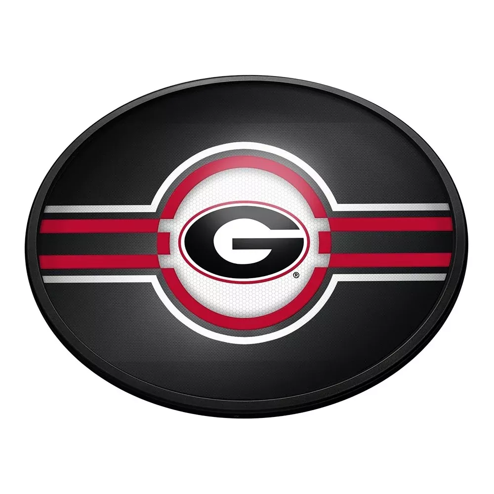 Georgia Bulldogs: Oval Slimline Lighted Wall Sign