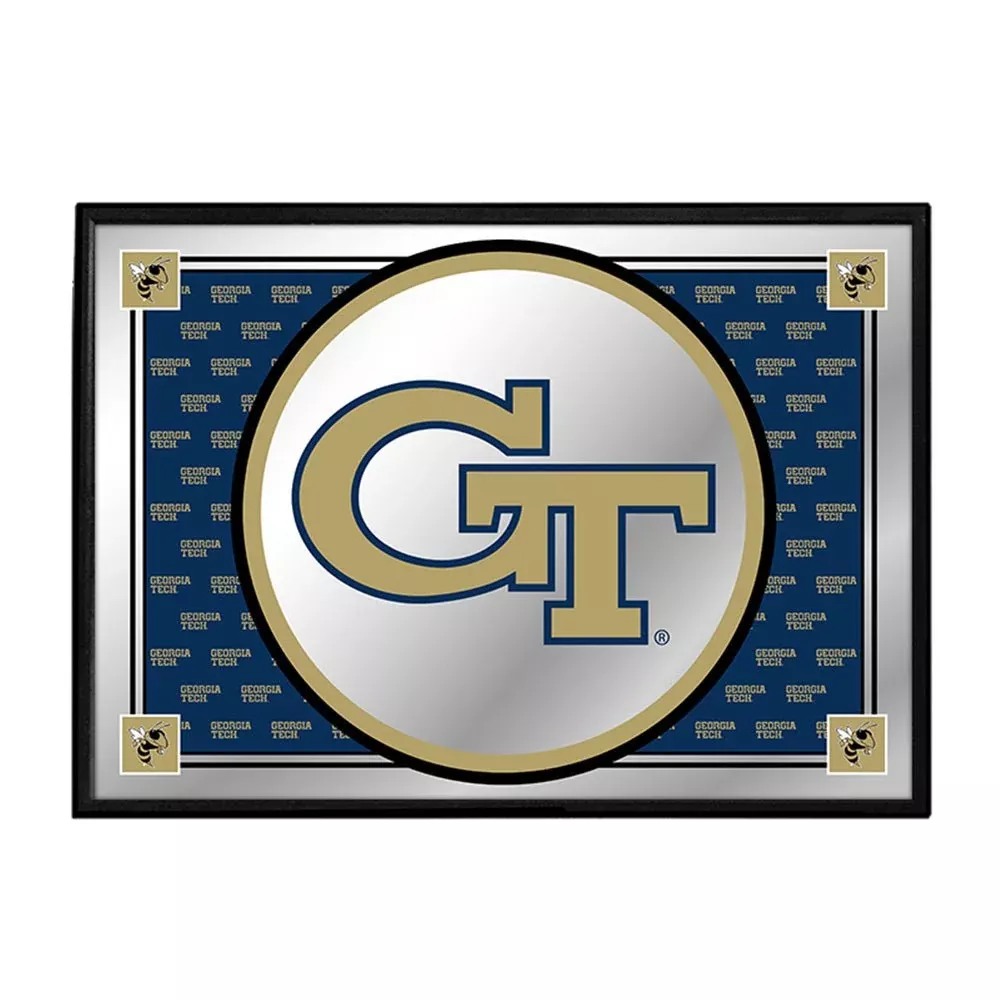 Georgia Tech Yellow Jackets: Team Spirit - Framed Mirrored Wall Sign