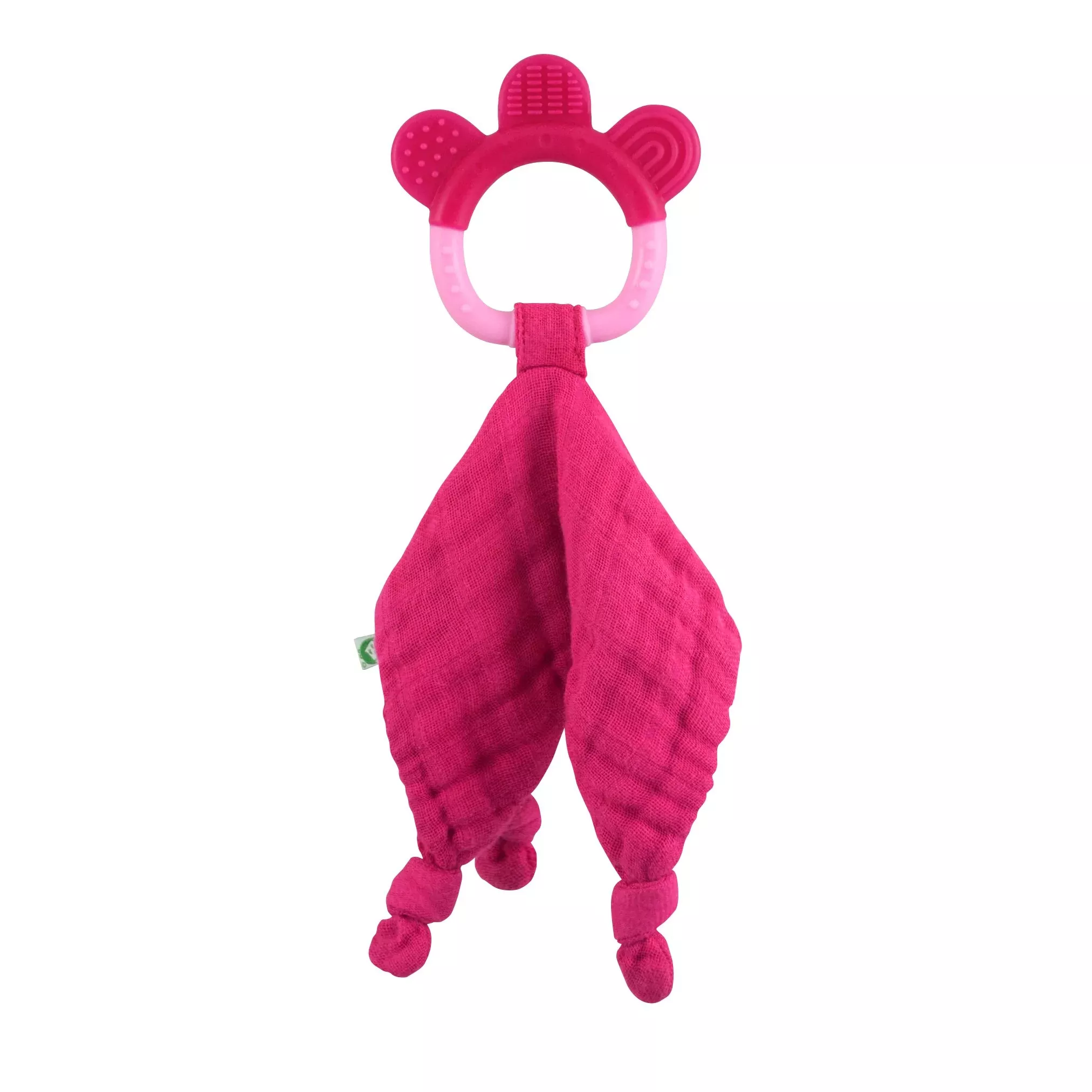 Green Sprouts Muslin Blankie Teether Pink Organic Cotton 1 EA