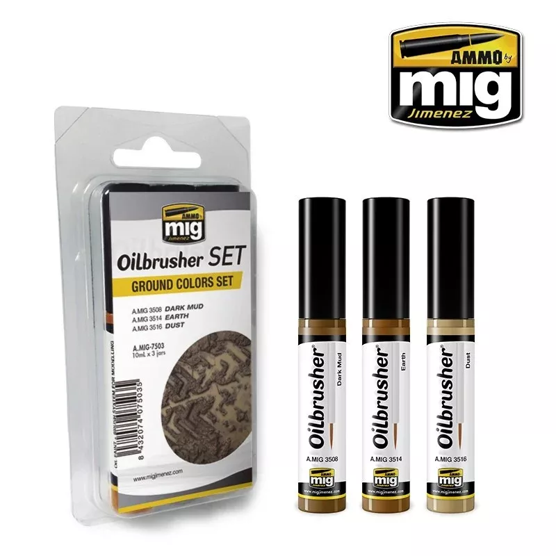 Ground Oilbrusher Paint Set (3 Colors)