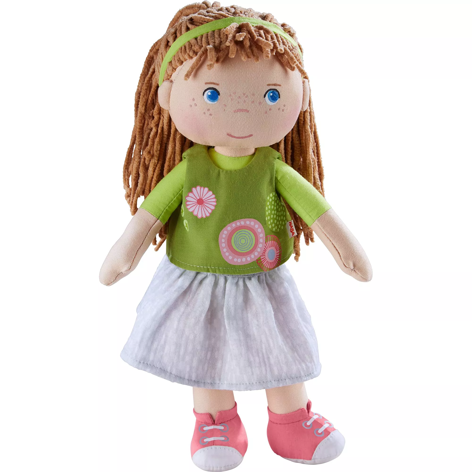 HABA Hedda Soft Doll 12" Light Brown Hair Machine Washable Ragdoll