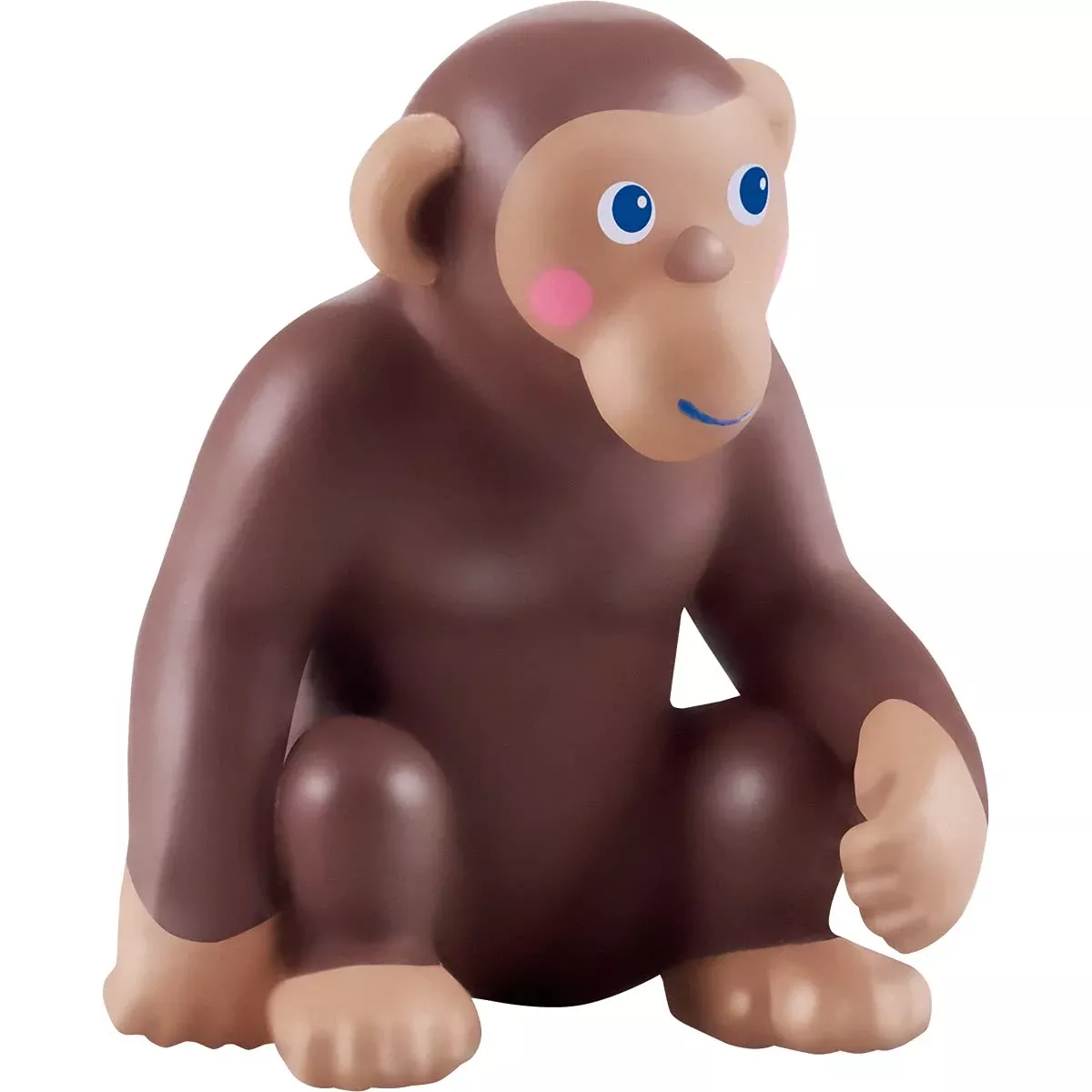 HABA Little Friends Monkey Figure, 2.5" Brown, Durable Plastic Toy
