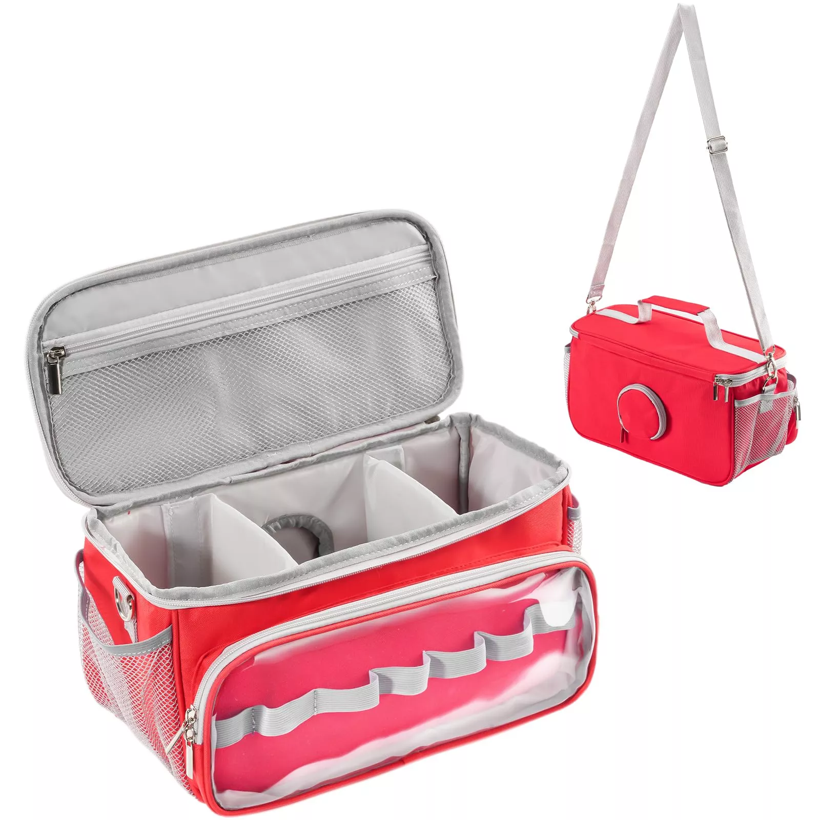 Hautton Travel Bag Organizer for Toniebox - Large Red