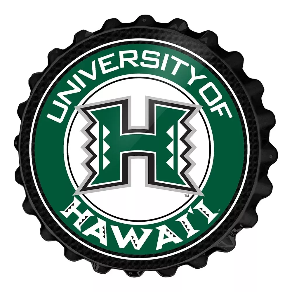 Hawaii Rainbow Warriors: Bottle Cap Wall Sign