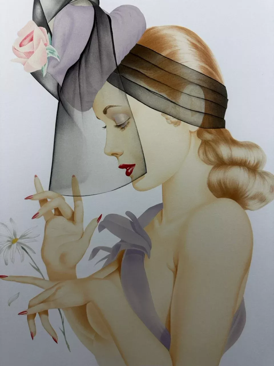 He Loves Me (1939) Lithograph - Alberto Vargas Art 1980s