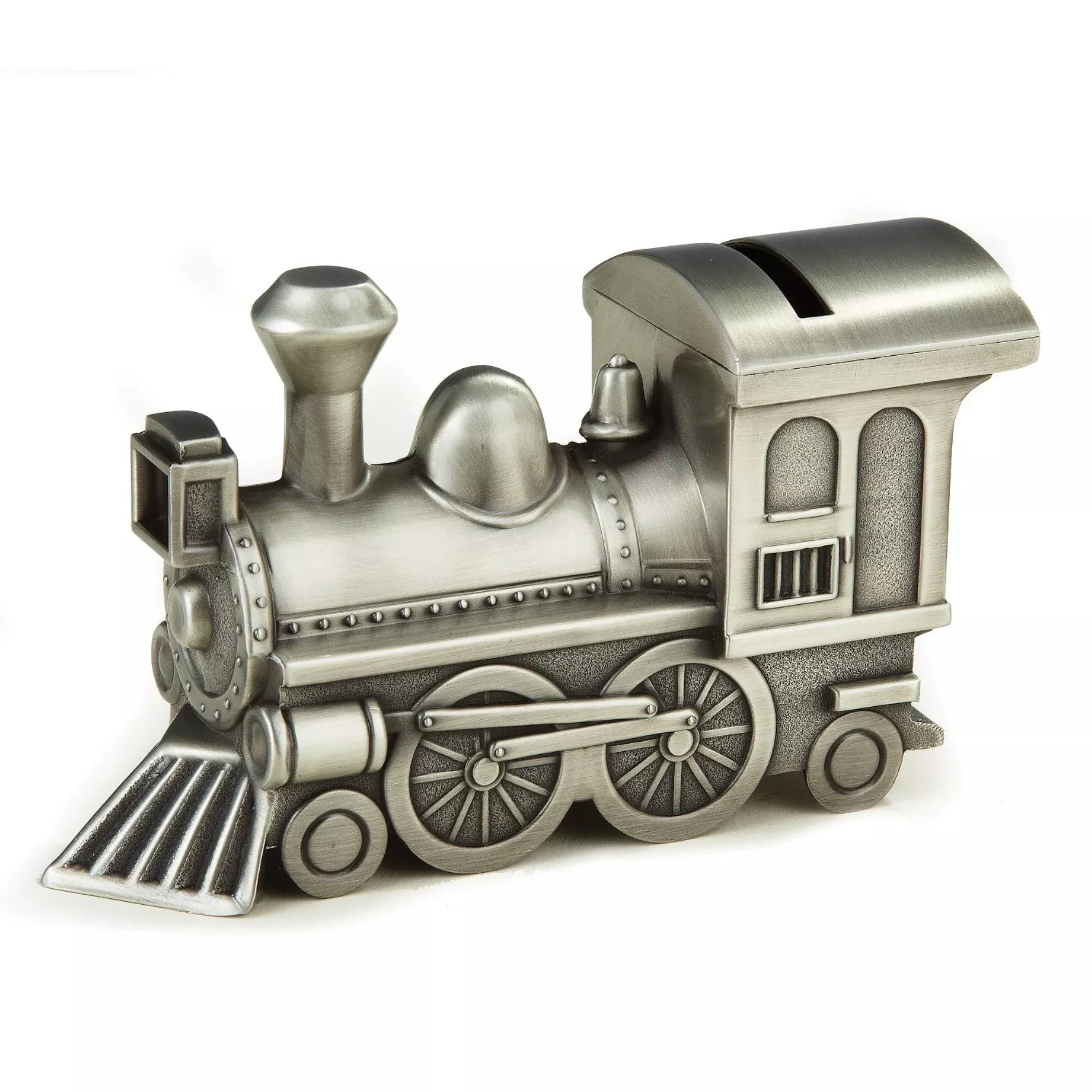 Heim Concept Pewter Train Design Toy - Silver Antique Finish
