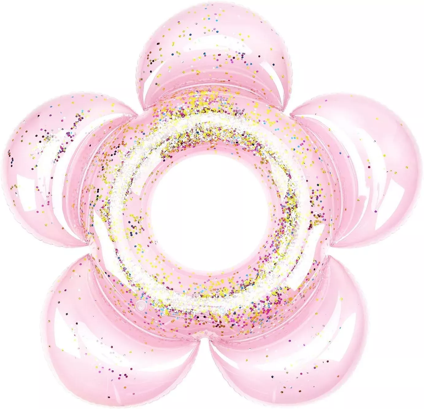 HeySplash Inflatable Flower Pool Float - Large Light Pink 43 in