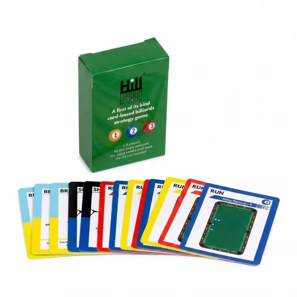 Hill Hill - A Card-Based Billiards Strategy Game For Sale – Game Room Gorilla