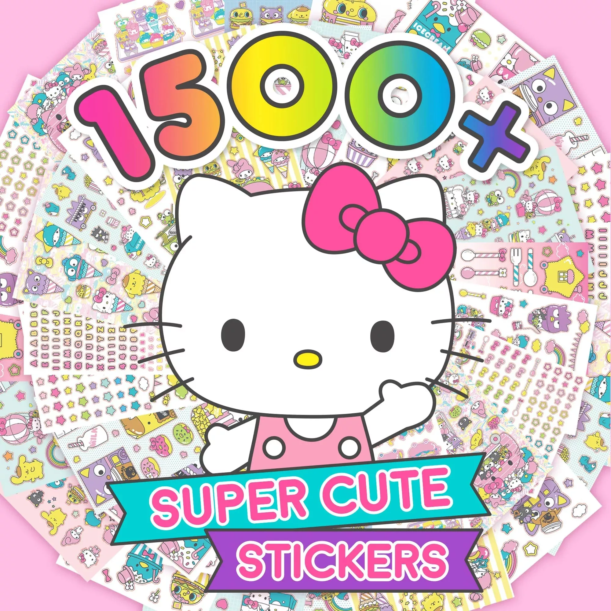 Horizon Group USA Hello Kitty Sticker Book 5.75x8 in. 1500