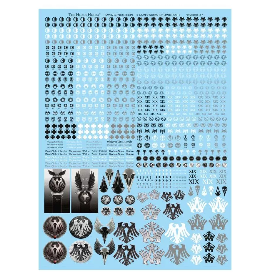 Horus Heresy FW Transfer sheet: Raven Guard