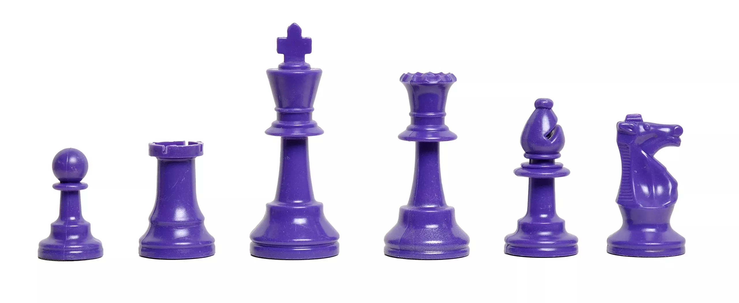 The House of Staunton Purple Chess Pieces Set - 17 Small Durable Pieces