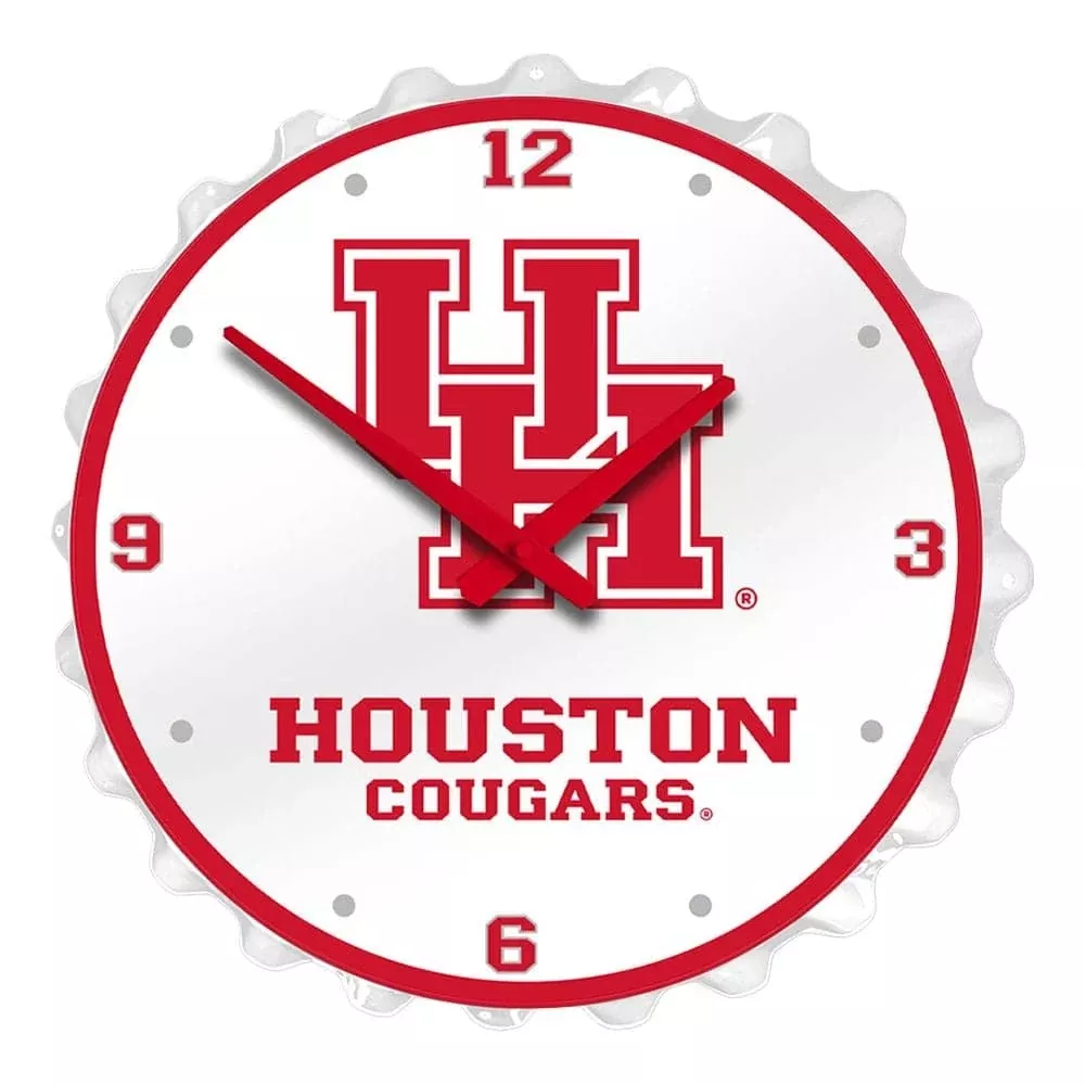 Houston Cougars: Cougars - Bottle Cap Wall Clock