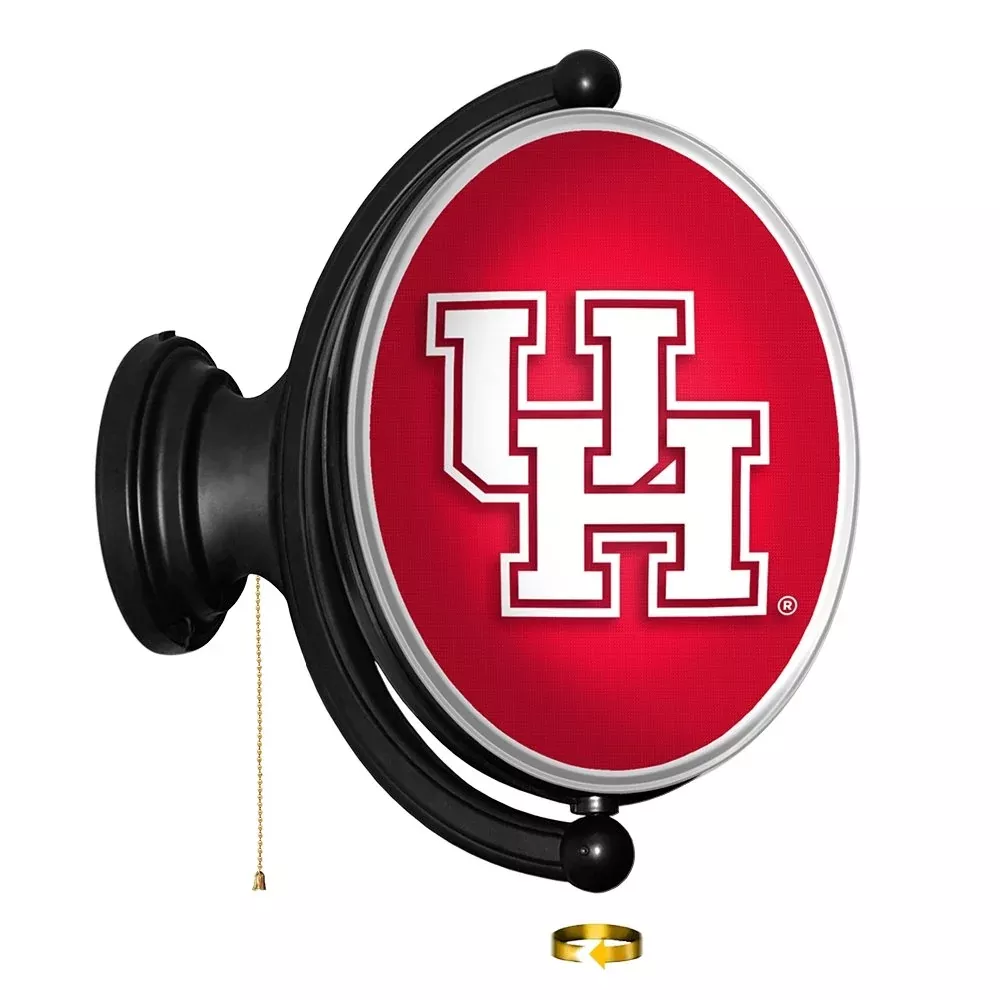 Houston Cougars: Original Oval Rotating Lighted Wall Sign