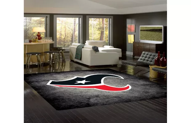 Houston Texans Distressed Rug Multiple Sizes For Sale – Game Room Gorilla