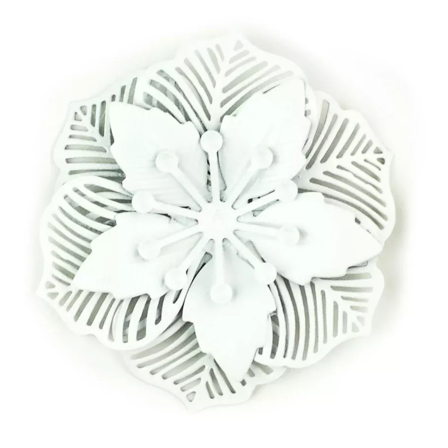 Hummingbird Florals - Style #2 - Wedding White Lg. Flower