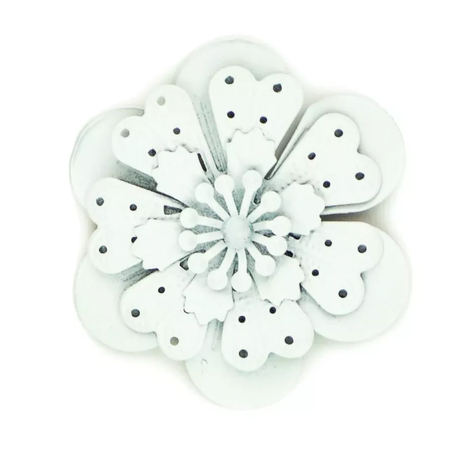 Hummingbird Florals - Style #4 - Wedding White Lg. Flower