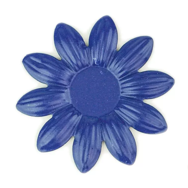 Hummingbird Florals - Style #5 - Deep Sea Blue Sm. Flower
