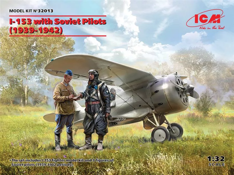 ICM 32013 1/32 I-153 with Soviet Pilots (1939-1942)