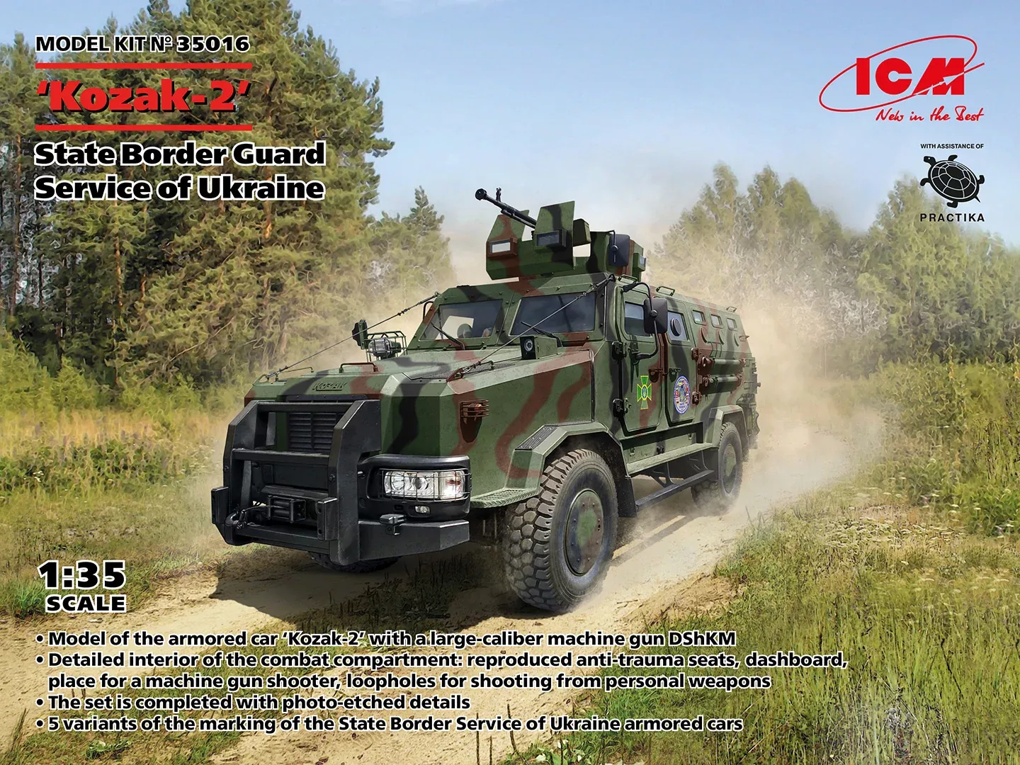 ICM 35016 1/35 Kozak-2 State Border Guard Ukraine