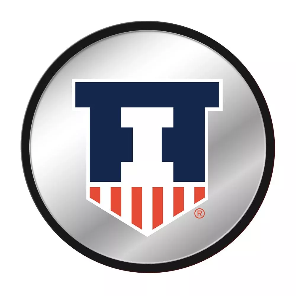 Illinois Fighting Illini: Badge - Modern Disc Mirrored Wall Sign