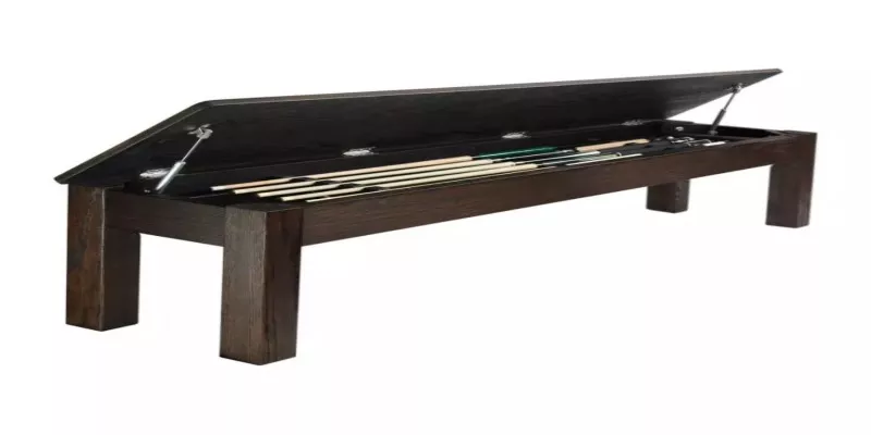 Imperial 76" Storage Bench; Weathered Dark Chestnut For Sale – Game Room Gorilla
