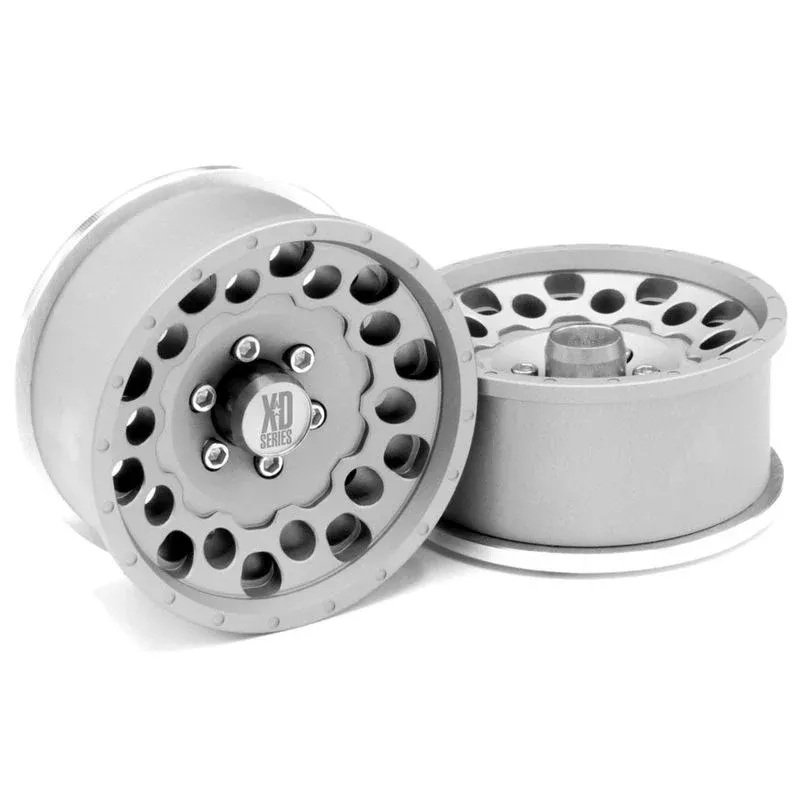 Incision by Vanquish IRC00331 KMC 1.9 XD129 Holeshot Clear Anodized Beadlock Wheels 1 Pair