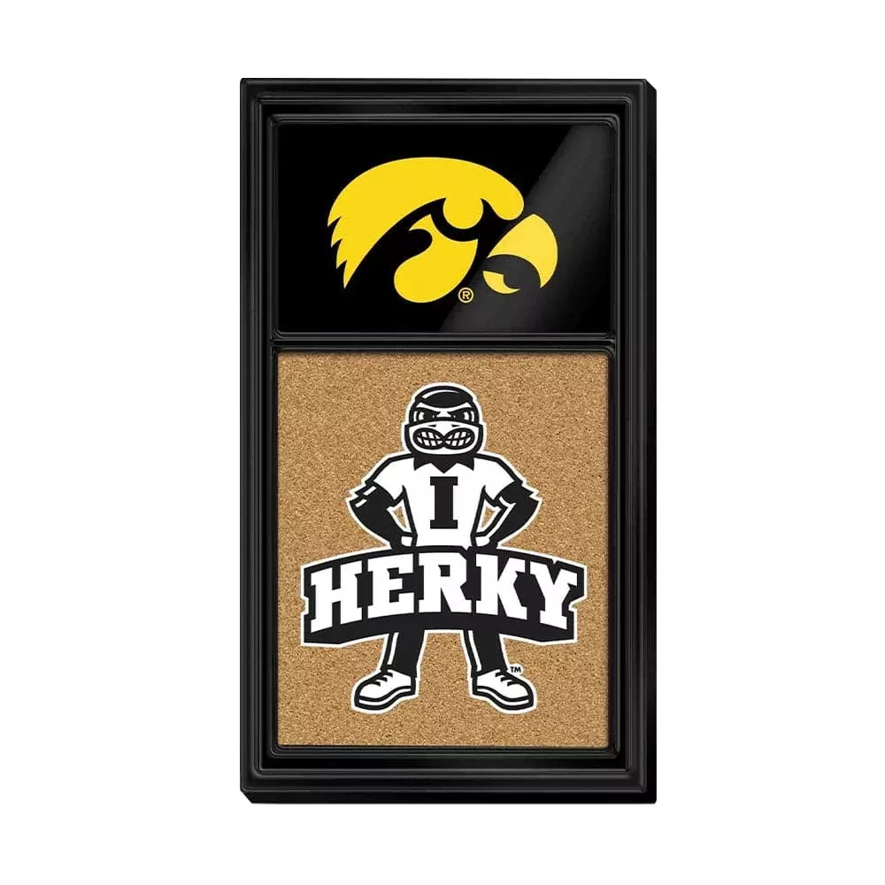 Iowa Hawkeyes: Herky - Cork Note Board