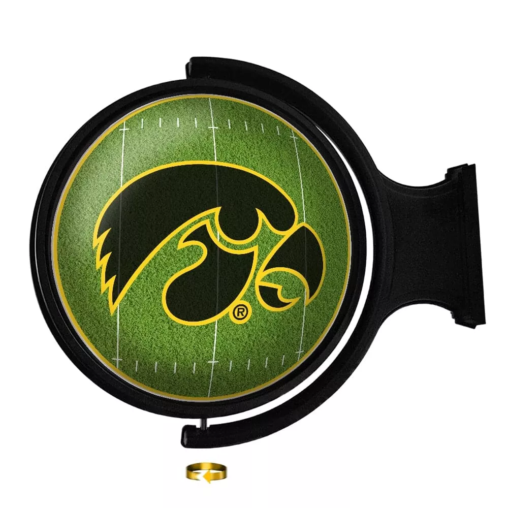 Iowa Hawkeyes: On the 50 - Rotating Lighted Wall Sign