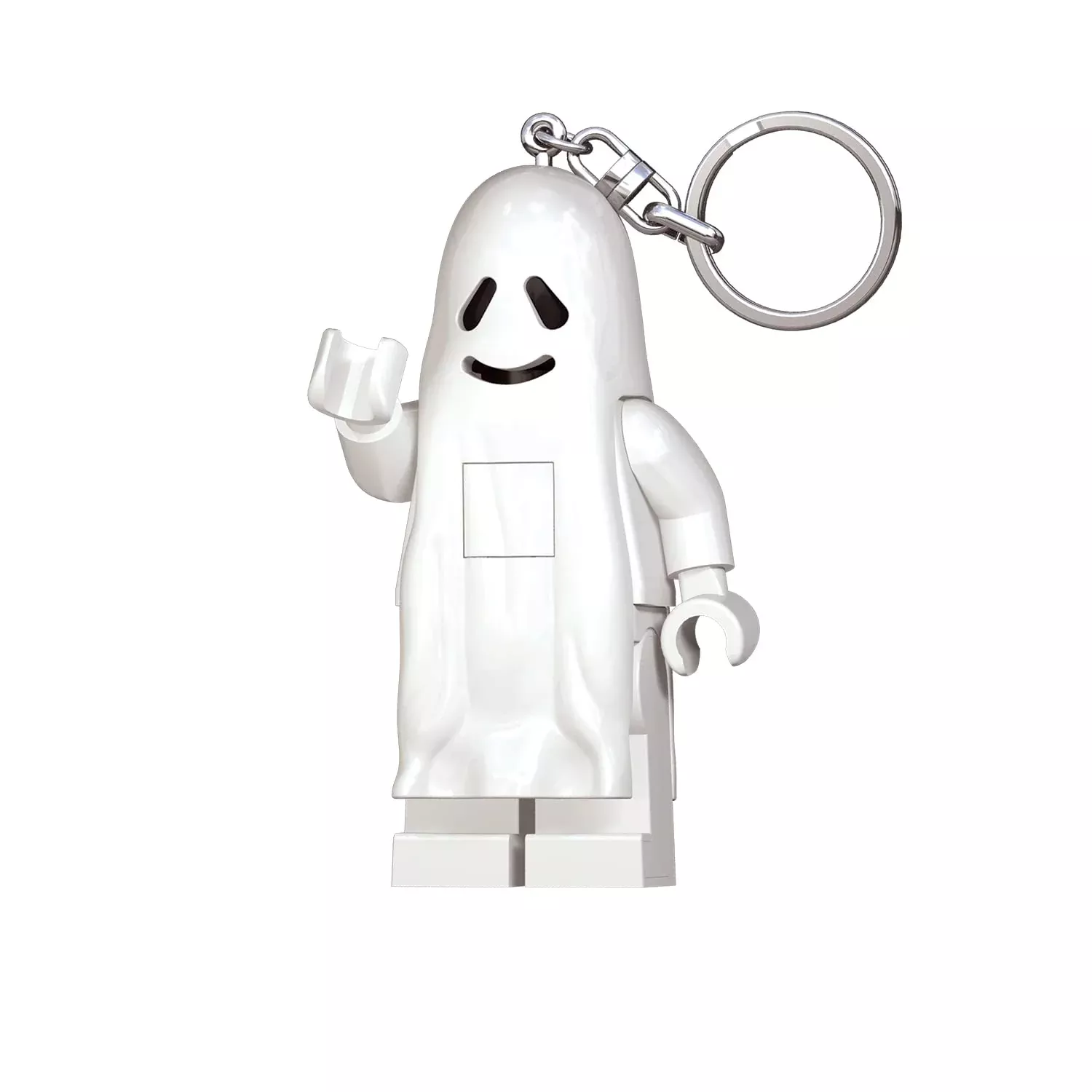 IQ LEGO Ghost Keychain Light - 3" Posable White Accessory