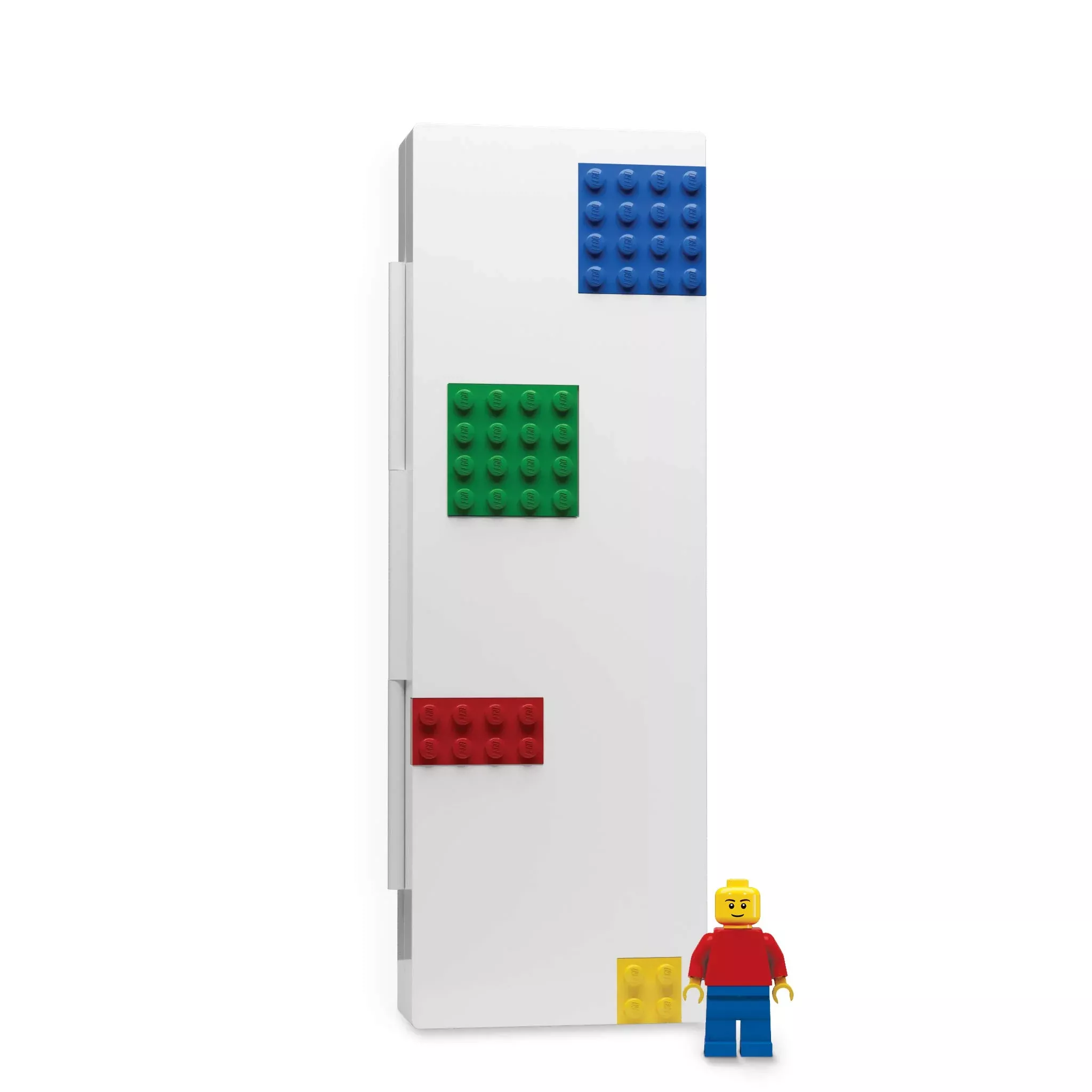 IQ LEGO Pencil Box with Minifigure, Multicolor, 3" L, Small