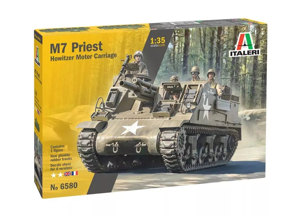 Italeri M-7 Priest Howitzer Model Kit 1:35 Navy Green zz-s