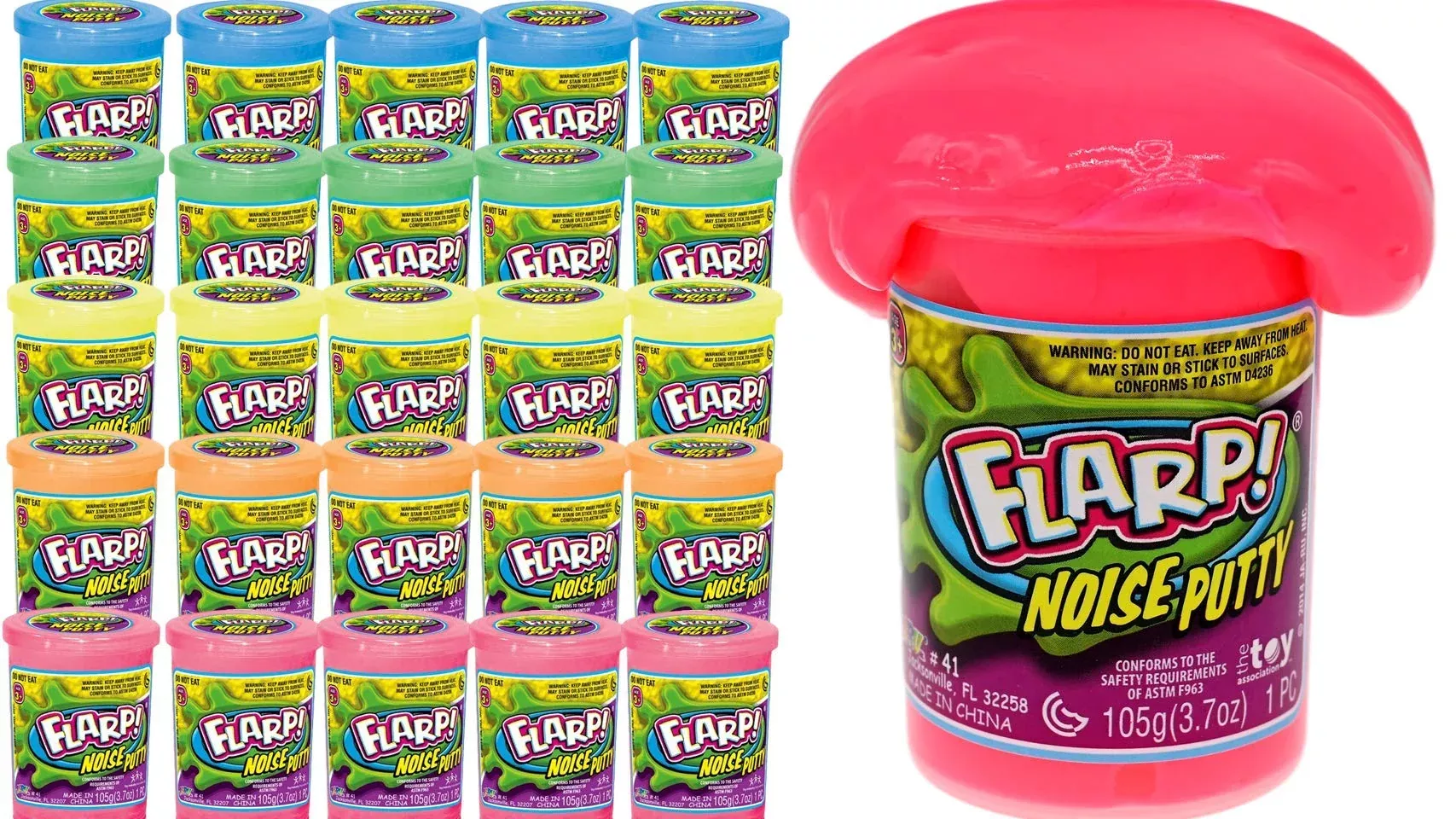 JA-RU Flarp Noise Putty Scented Fart Maker 24 Pack Ass