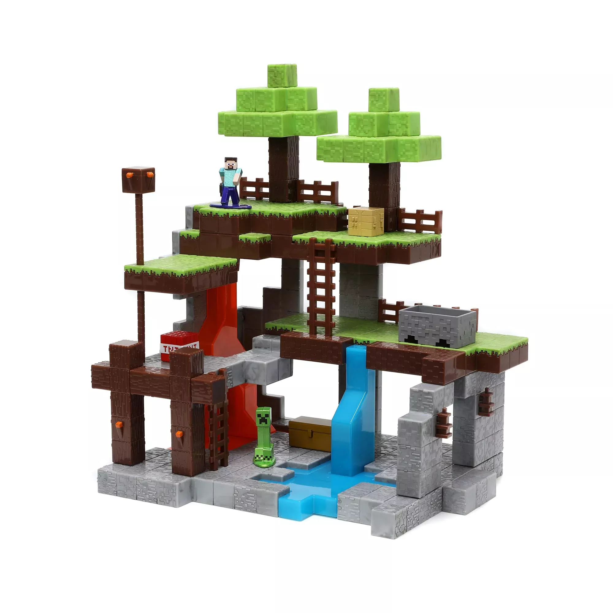 Jada Minecraft Nano Scene Overland Playset Multi-coloured Piccolo