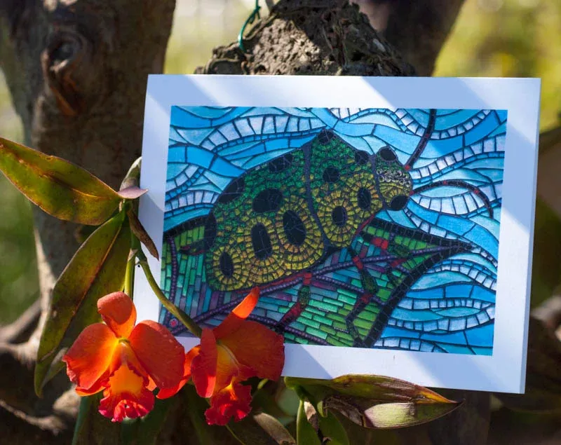 Jewel Beetle - Blank Greeting Card
