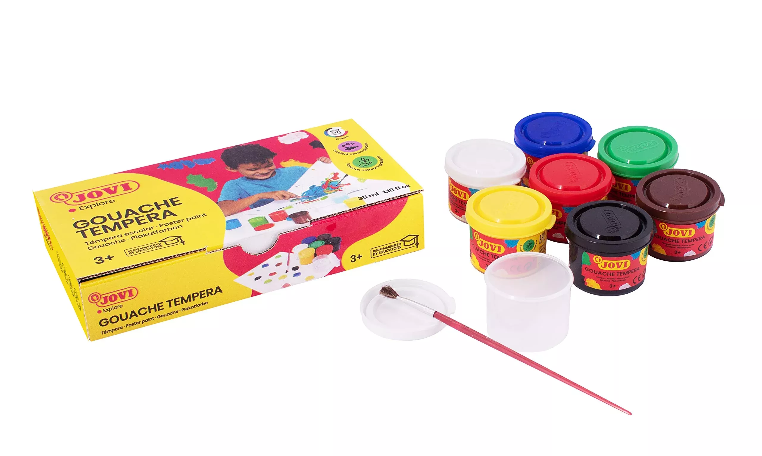 Jovi Tempera Paint 35 ml Assorted Colors for School Use