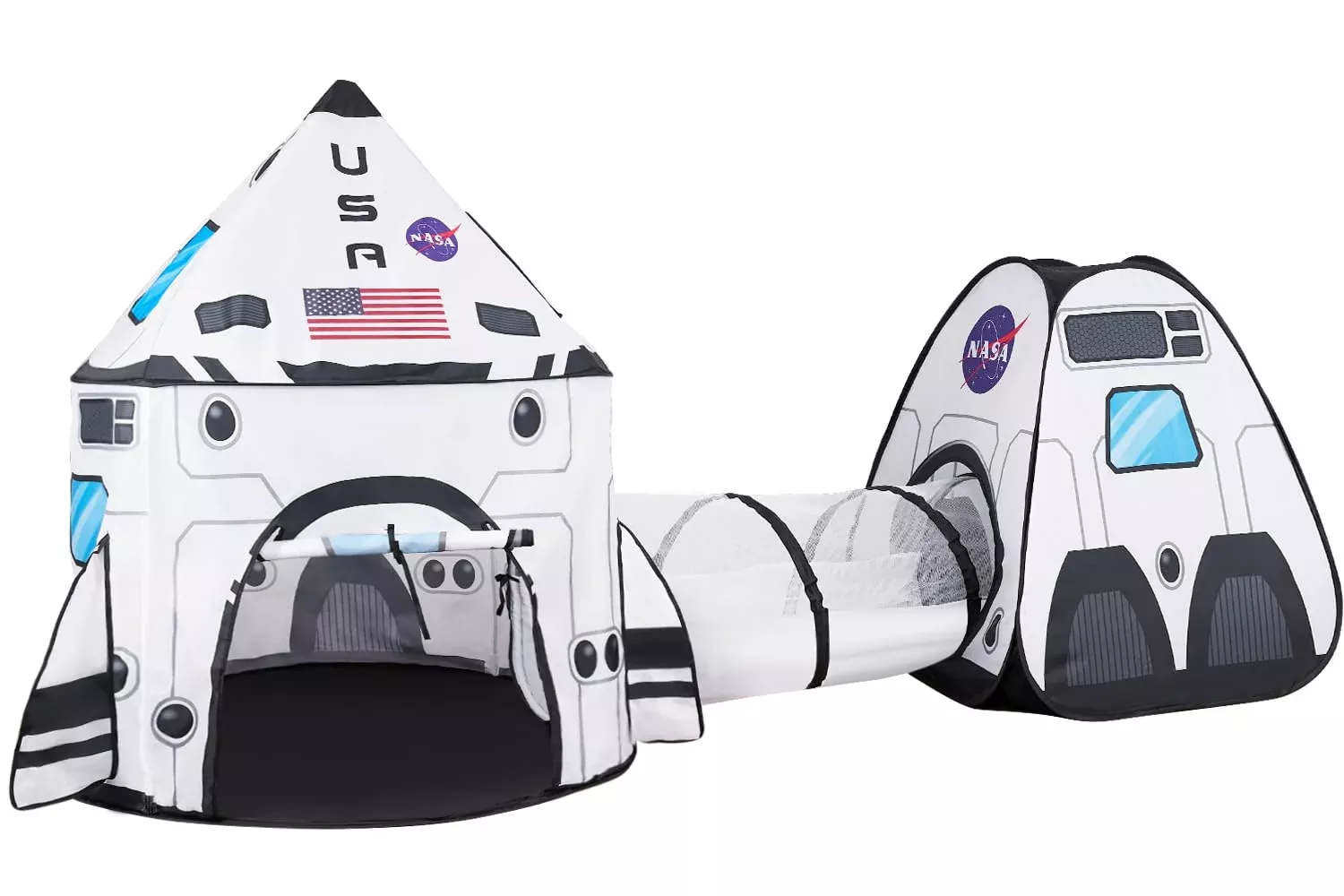 JOYIN Play Tent and Tunnel Set for Kids - White, Durable Fabric