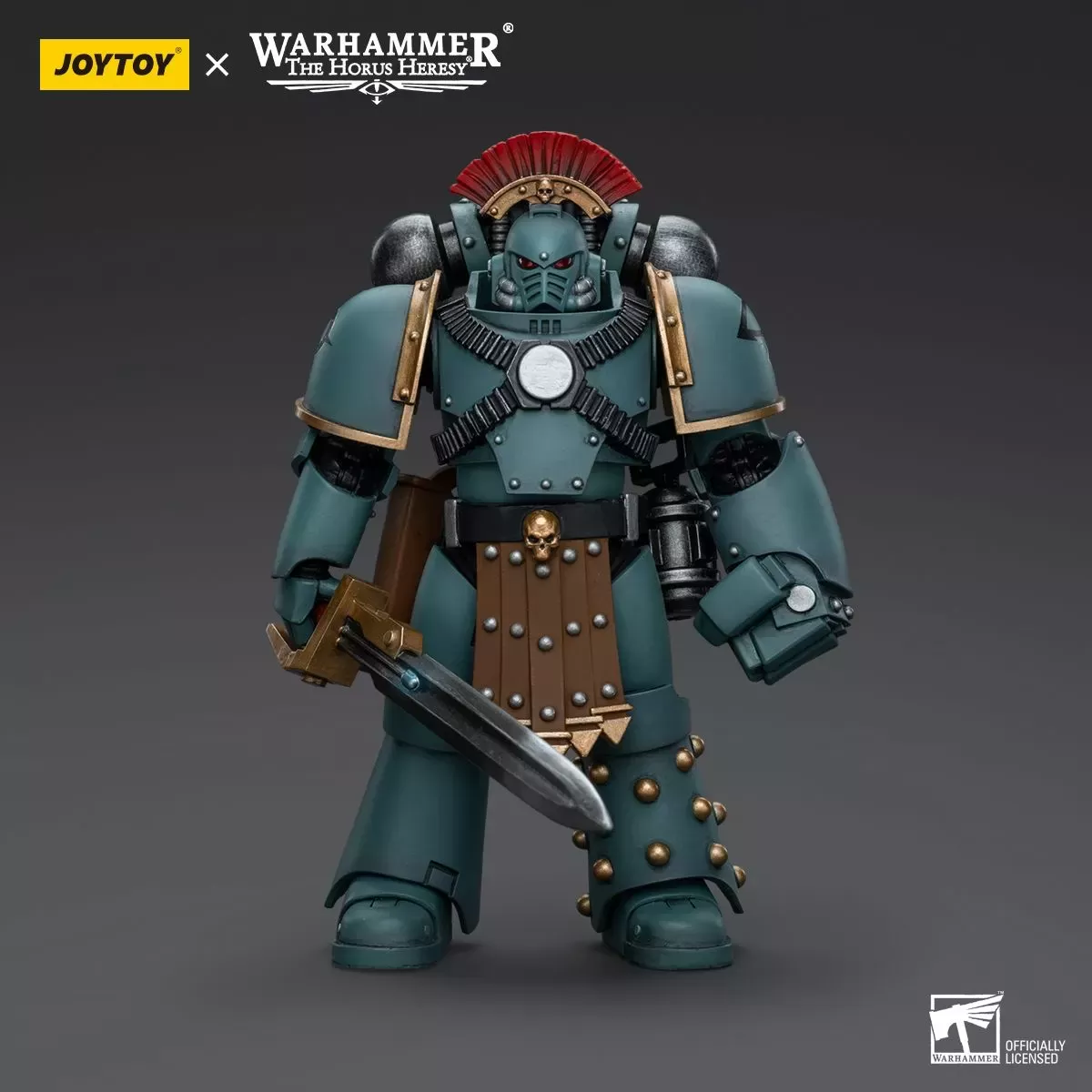 JoyToy Warhammer Collectibles: 1/18 Scale Sons of Horus MKIV Tactical Squad Sergeant with Power Fist