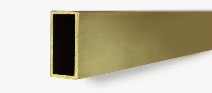 K&S Engineering 8264 1/8"x1/4"x12 Rectangle Brass Tube with .014 Wall