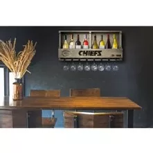 Kansas City Chiefs Reclaimed Bar Shelf