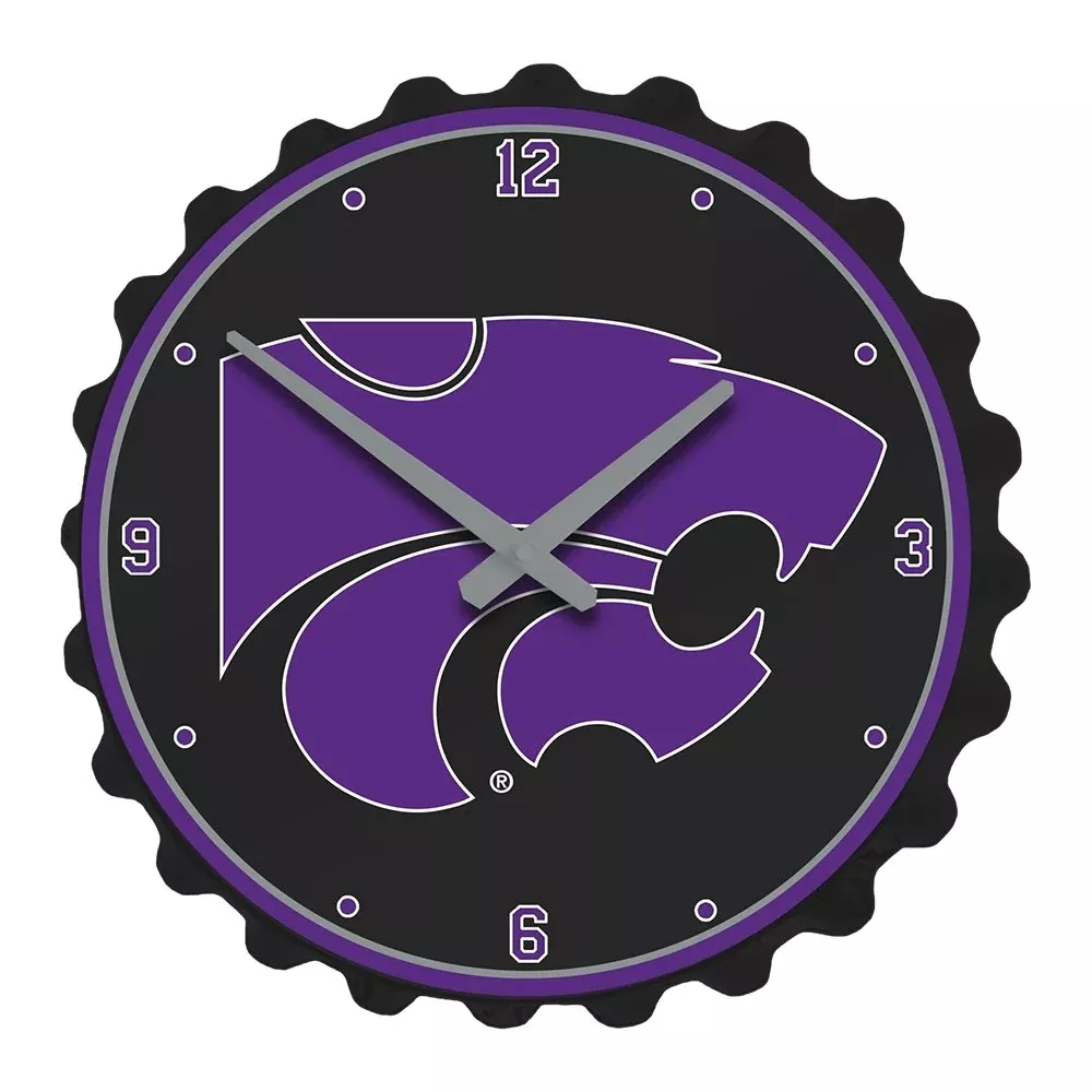 Kansas State Wildcats: Bottle Cap Wall Clock