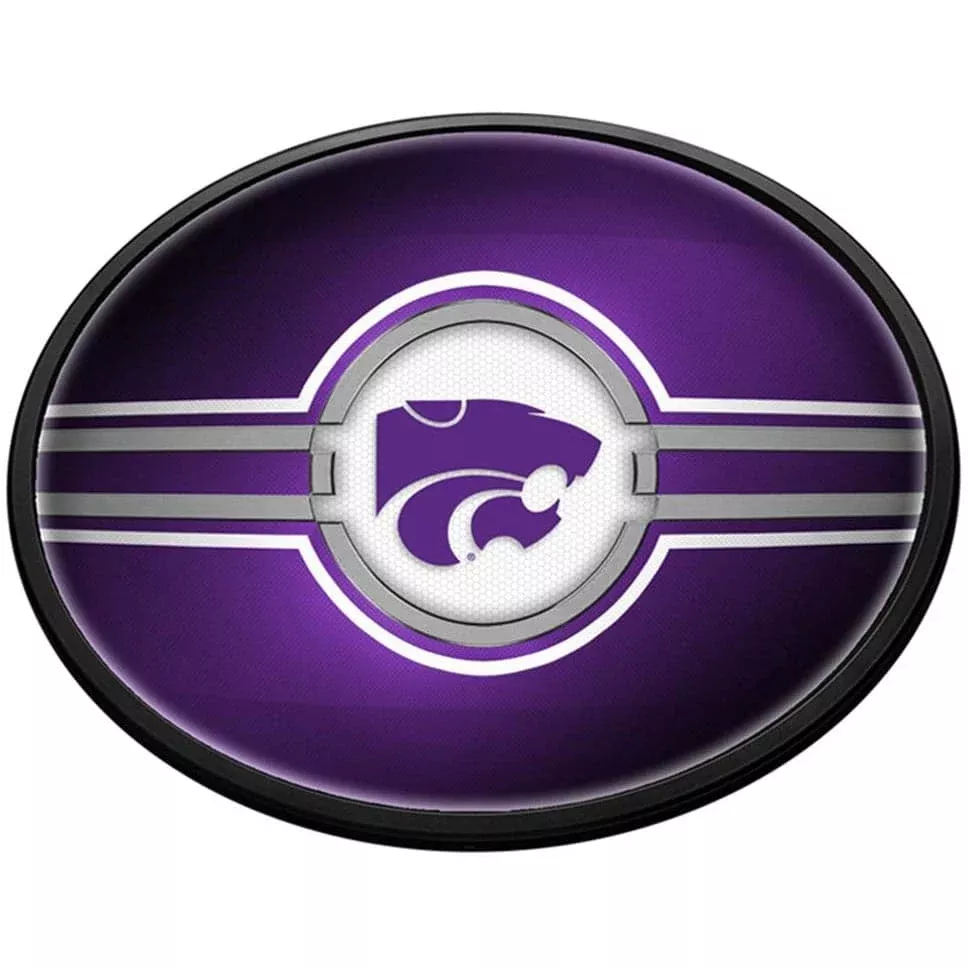 Kansas State Wildcats: Oval Slimline Lighted Wall Sign
