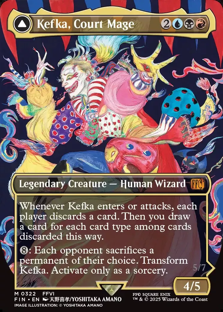 Kefka, Court Mage (FIN-322) (Borderless) [FINAL FANTASY] Foil