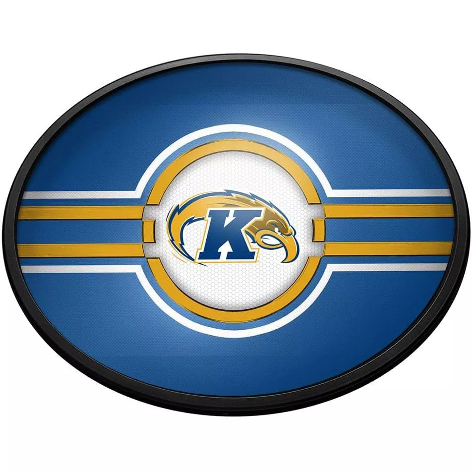 Kent State Golden Flashes: Oval Slimline Lighted Wall Sign