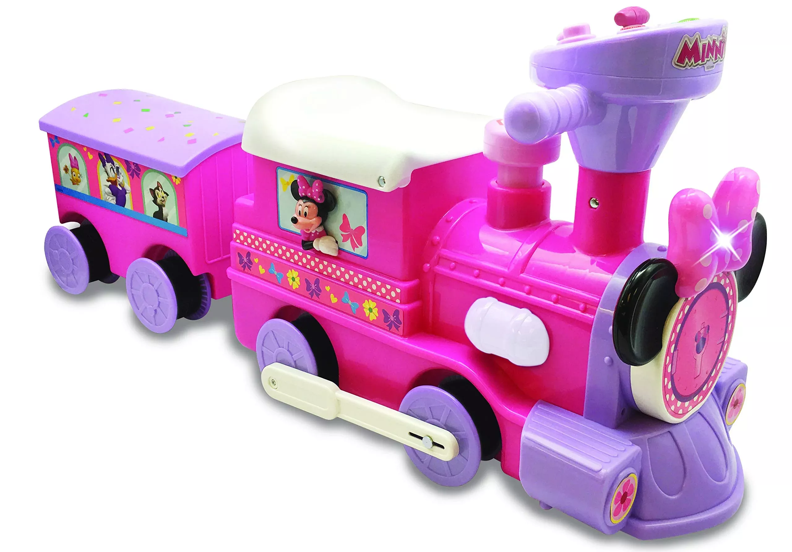 Kiddieland Motorized Train Ride-On Toy with Track, Multi, Large