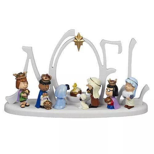 Kurt Adler - Peanuts Nativity Noel LED 10-Inch Statue