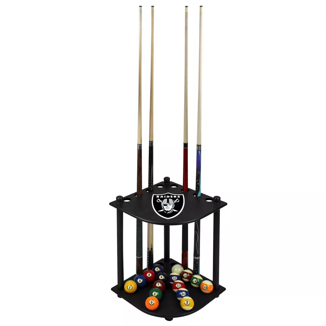 Las Vegas Raiders Corner Cue Rack