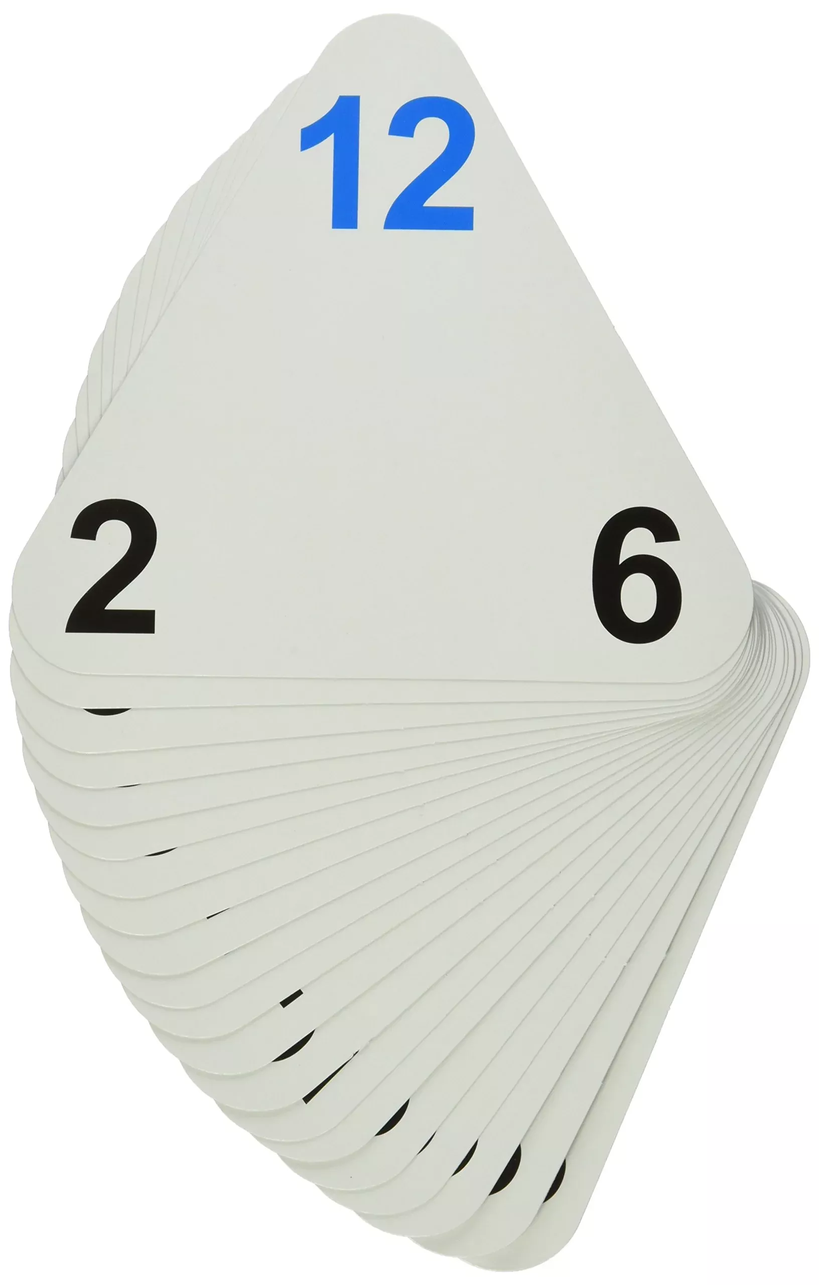 LEARNING ADVANTAGE Triangle Flash Cards for Multiplication & Division, 7.5"