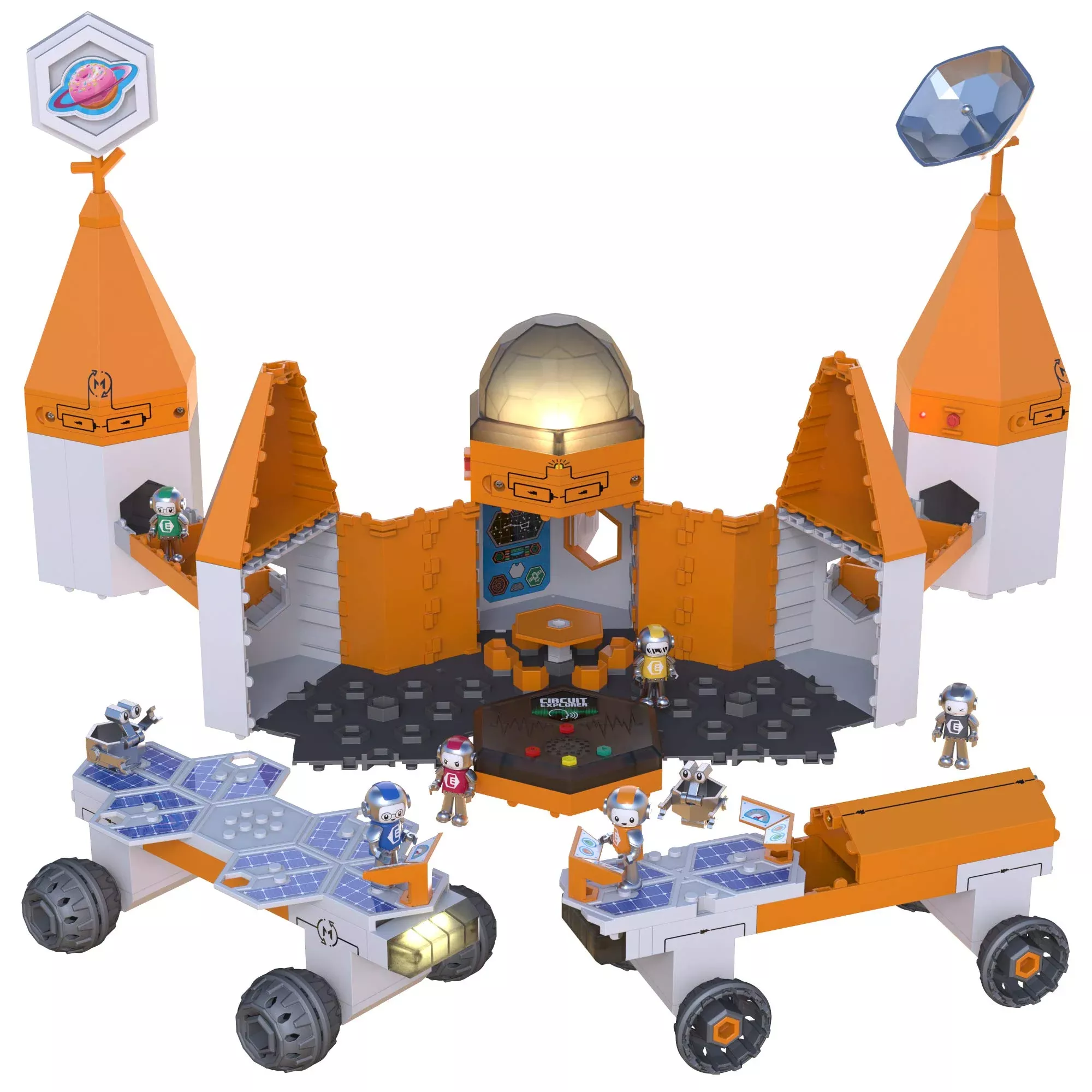Learning Resources Circuit Explorer Space-Themed Building Set, Large, Multi-color
