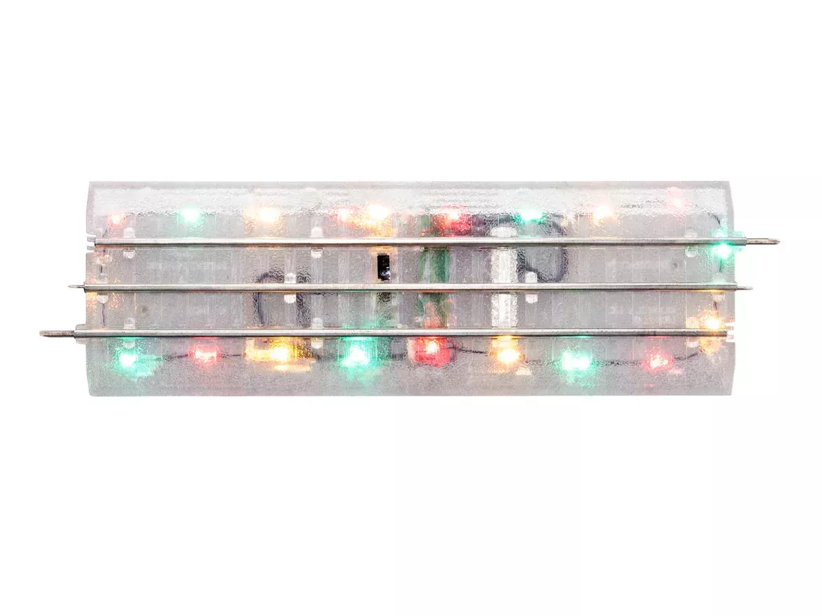 Lionel 2025010 O Gauge Lighted FasTrack 10" Straight 4 Pack