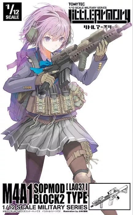 Little Armory: LA037 M4A1 SOPMOD Block 2 Type Rifle 1/12 Scale